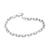 850038 Pulseira Rommanel de prata elos cadeado 21 cm