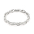 850044 Pulseira Rommanel de prata elos ovais duplos 19 cm