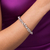 850044 Pulseira Rommanel de prata elos ovais duplos 19 cm