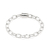 850045 Pulseira Rommanel de prata elos ovais 18 cm