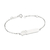 850068 Pulseira para personalizar com nome Rommanel de prata relâmpago McQueen SOB ENCOMENDA