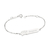 850068 Pulseira para personalizar com nome Rommanel de prata relâmpago McQueen SOB ENCOMENDA