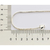 850069 Pulseira Rommanel de prata corrente e coração para berloques 18 cm