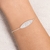 850076 Pulseira Rommanel de prata prancha de surf Stitch
