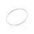850077 Pulseira Rommanel bracelete de prata aro torcido 6,9 cm
