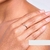 512986 Anel Rommanel skinny ring folheado a ouro coração com zircônia