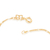 550035 Pulseira Rommanel folheada a ouro infantil 14 cm