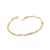 550423 Pulseira Rommanel folheada a ouro 18/19 cm