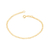 550428 Pulseira Rommanel folheada a ouro 18/19 cm