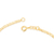 550428 Pulseira Rommanel folheada a ouro 18/19 cm