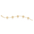 551349 Pulseira Rommanel folheada a ouro globos com cristais