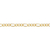 550181 Pulseira Rommanel folheada a ouro 19/20/21/22 cm