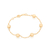550640 Pulseira Rommanel folheada a ouro bolas