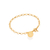 550853 Pulseira Rommanel folheada a ouro globo