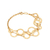 550885 Pulseira Rommanel folheada a ouro dez mandamentos
