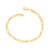 550047 Pulseira Rommanel folheada a ouro 18/19/20/21 cm