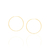522014 Brinco Rommanel folheado a ouro argola