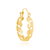 522905 Brinco Rommanel folheado a ouro argola