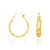 522905 Brinco Rommanel folheado a ouro argola