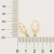523201 Brinco Rommanel folheado a ouro argola com cristal