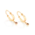 523201 Brinco Rommanel folheado a ouro argola com cristal