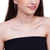 523310 Brinco Rommanel folheado a ouro meia argola com cristais