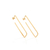 524041 Brinco Rommanel folheado a ouro argola