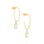 526072 Brinco folheado a ouro meia argola