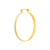 526287 Brinco Rommanel argola folheado a ouro