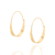 526607 Brinco Rommanel argola folheado a ouro