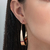 526607 Brinco Rommanel argola folheado a ouro