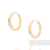 526658 Brinco Rommanel folheado a ouro argola