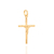 540003 Pingente Rommanel folheado a ouro cruz com cristo
