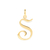 540675 Pingente Rommanel folheado a ouro letra
