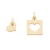 542149 Pingente Rommanel folheado a ouro cara metade