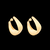 527291 Brinco Rommanel folheado a ouro meia argola oval