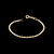 550804 Pulseira Rommanel folheada a ouro elos achatados 14 cm