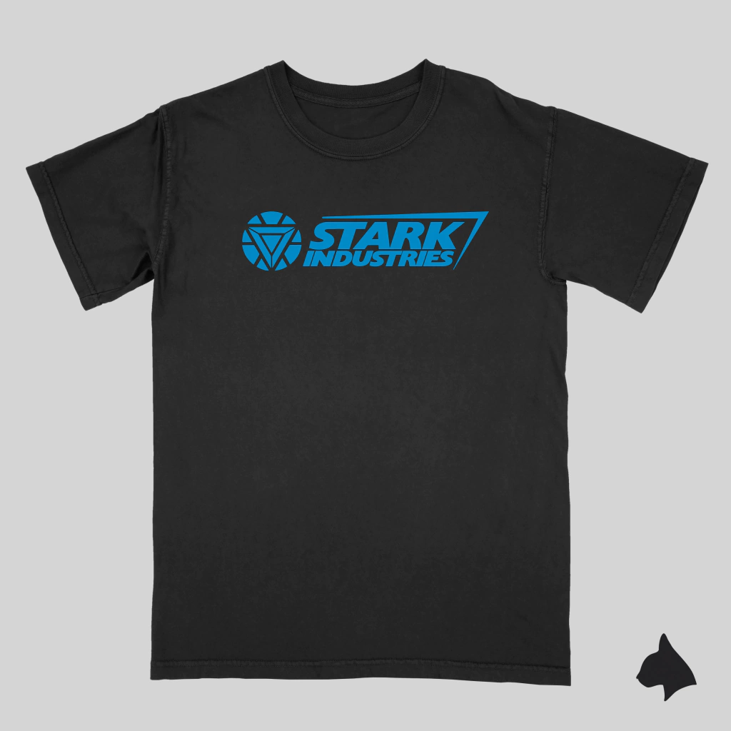 Remera de Algodon en Vinilo Textil - Stark Industries