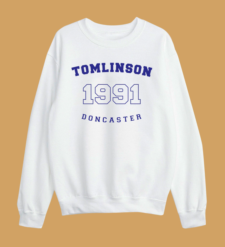 Buzo Blanco Oversize - Tomlinson 1991 Doncaster (Louis Tomlinson)