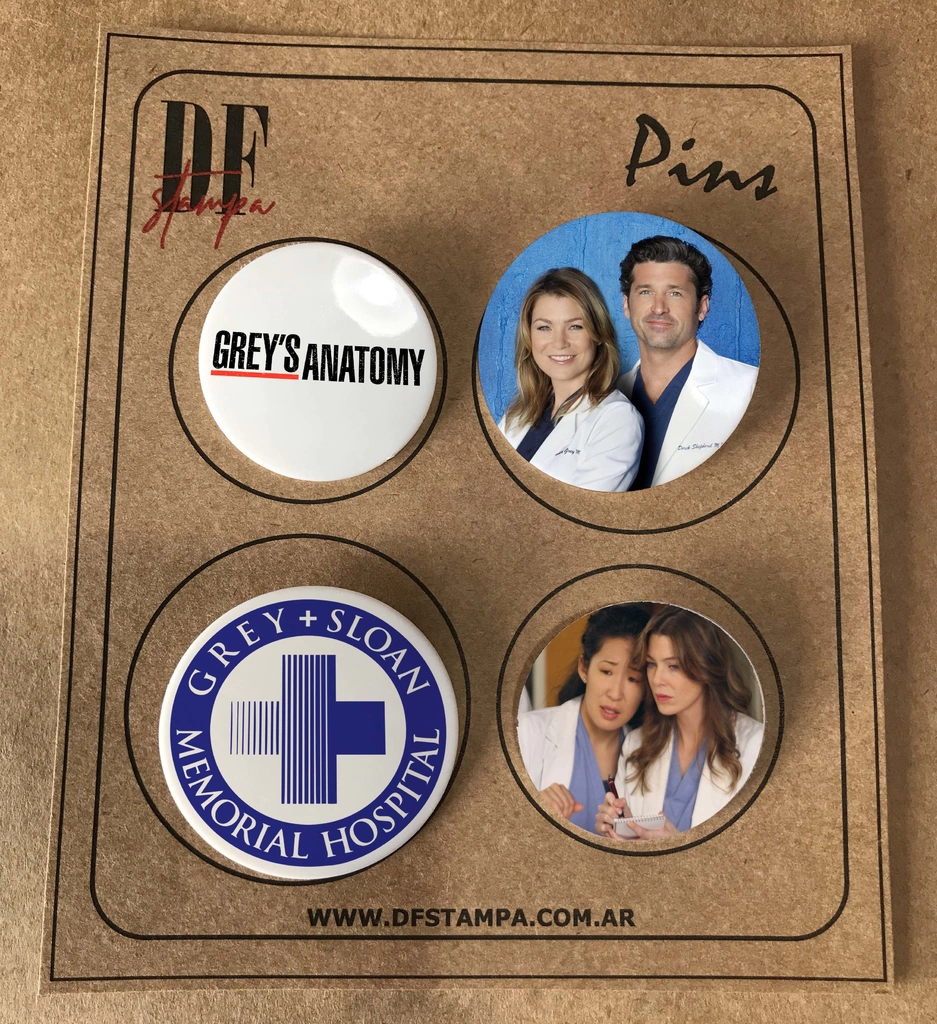 PINS (Pack x4) - Grey's Anatomy