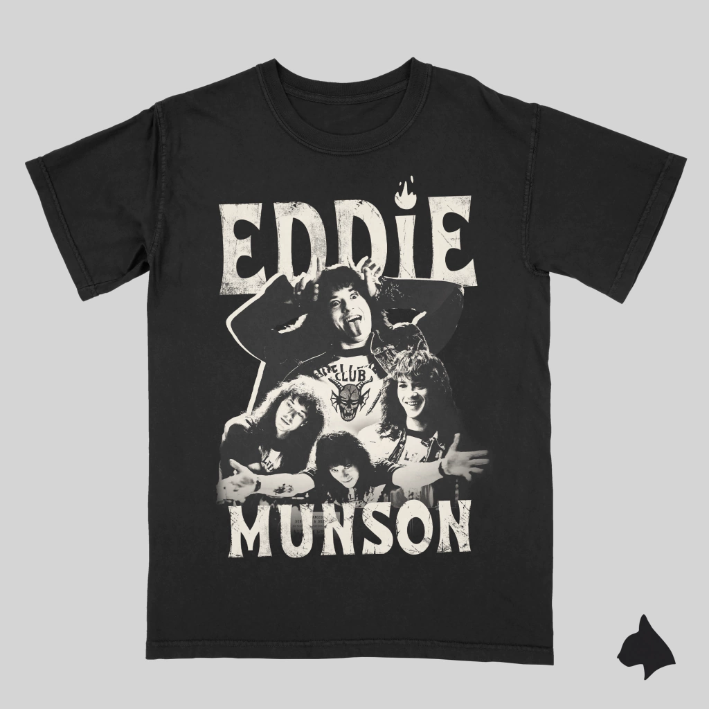 Remera de Algodon DTG - Eddie Munson (Stranger Things)
