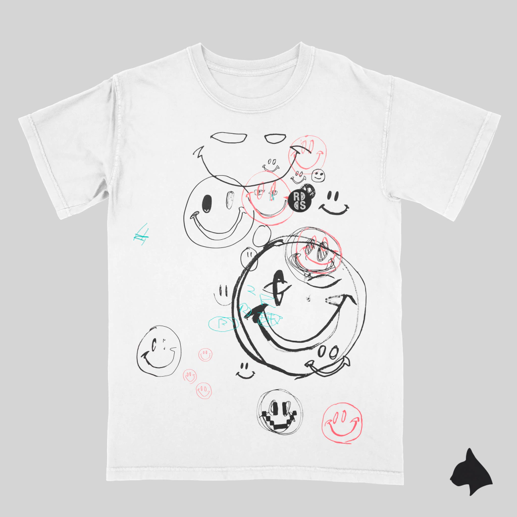 Remera de Algodon DTG - Smileys (Louis Tomlinson)
