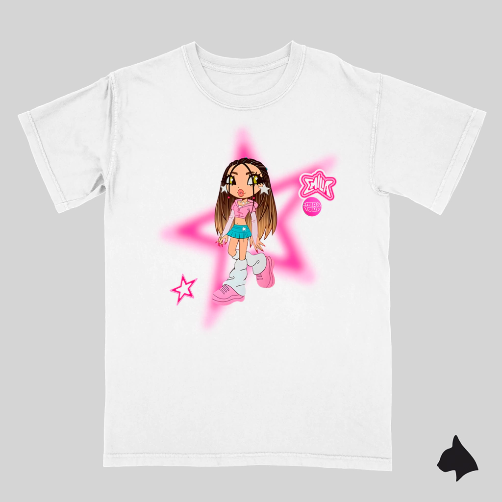 Remera de Algodon DTG - Emilia MP3 Bratz