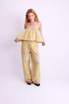 CALÇA PANTALONA SILVANA | VANILLA - damaria