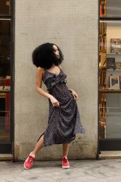 Imagem do SLIPDRESS BEATRIZ | BLACK DOTS