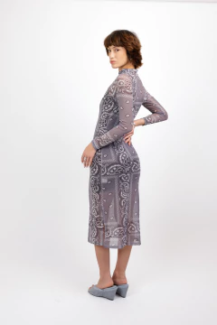 VESTIDO NICOLE | TULE SILVER - damaria