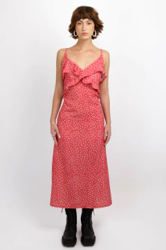 SLIPDRESS BEATRIZ | RED DOTS - comprar online