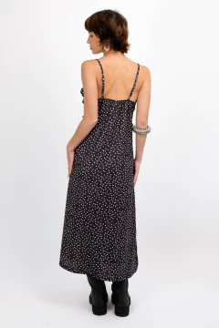SLIPDRESS BEATRIZ | BLACK DOTS - damaria
