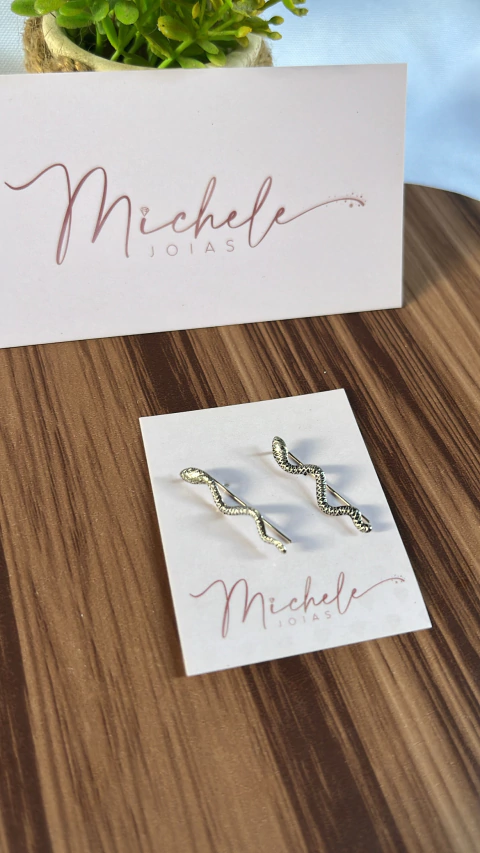 Brinco de ear cuff cobra