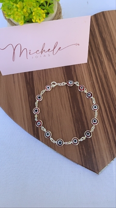 Pulseira de olho grego vermelho